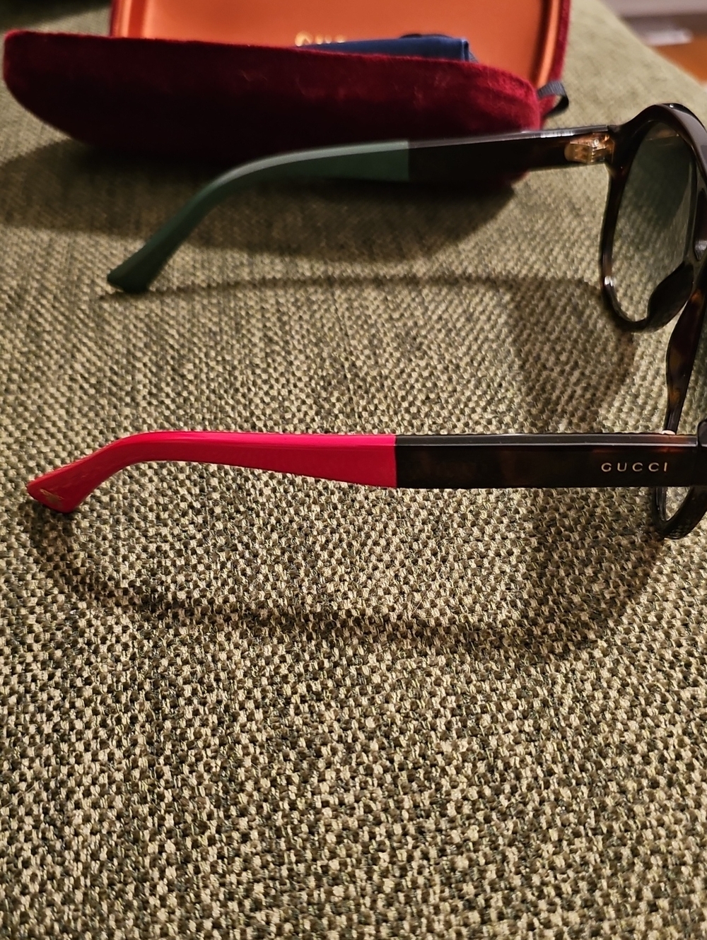 Gucci Aviator Multi Color Unisex Black Sunglasses - Picture 5 of 7